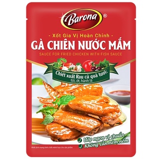 Xốt gà chiên nước mắm gia vị hoàn chỉnh barona - gà chiên nước mắm gói 80g