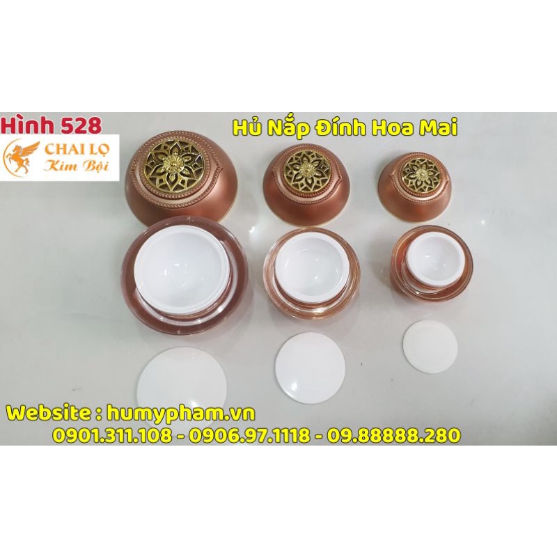 HỦ ĐỰNG KEM FACE - Nắp hoa sen 10g - 15g - 30g