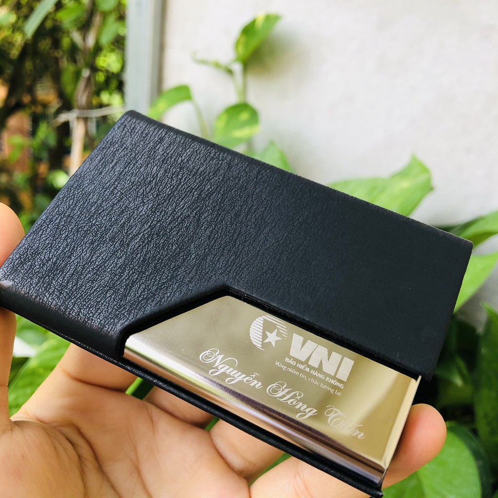 Hộp đựng card visit cao cấp khắc tên theo yêu cầu Mã Số NC028