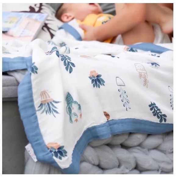 [FREE SHIP EXTRA + HOÀN XU] Chăn Aden 4 Lớp 100% Sợi Tre Cao Cấp [ẢNH + VIDEO THẬT] - HBQ Kids