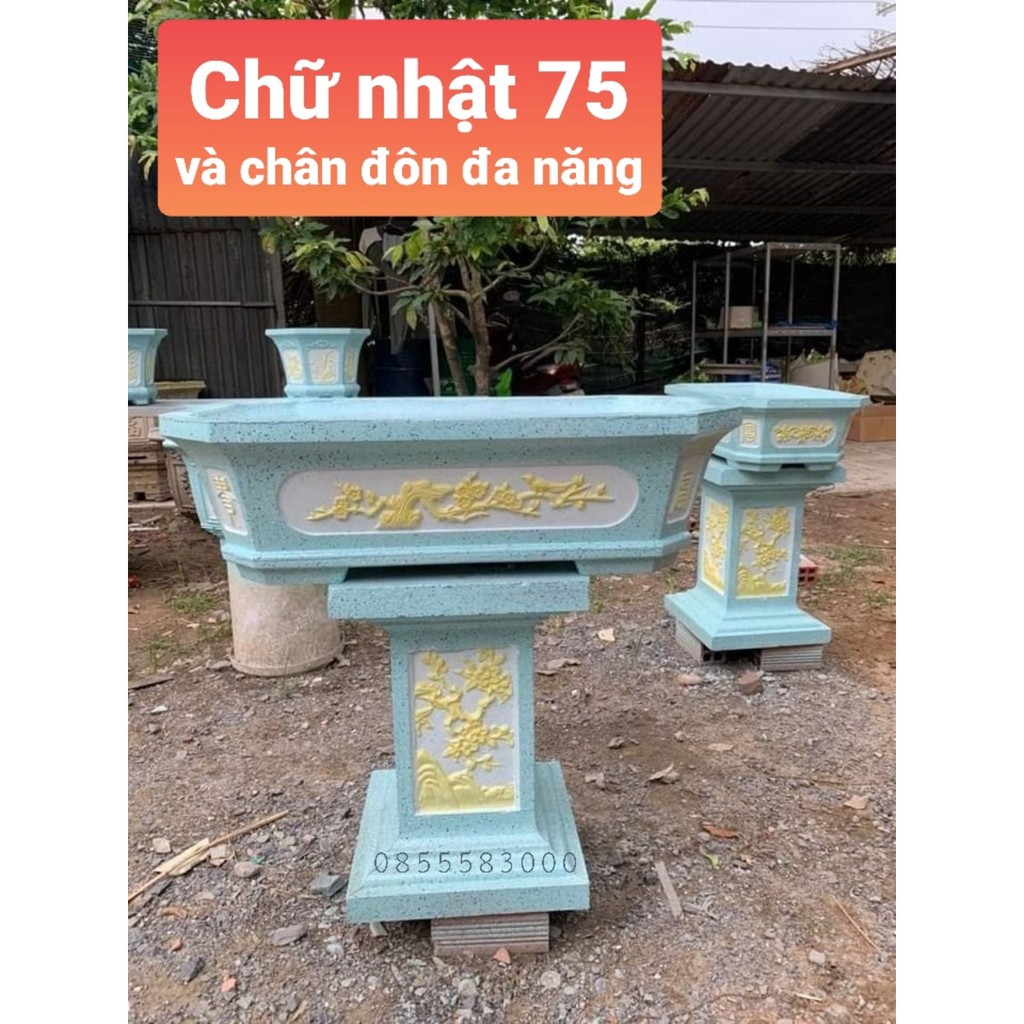 Khuôn đúc chậu chữ nhật 75