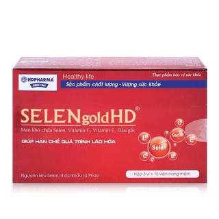 SELENgold HD Viên uống hỗ trợ chống lão hóa 30 viên