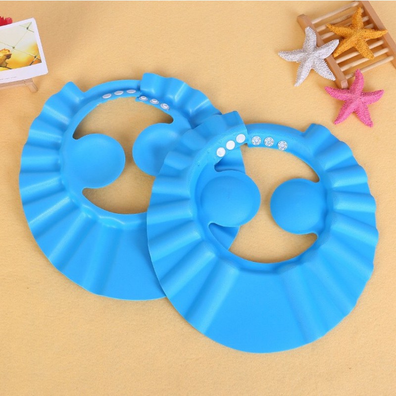 Mũ gội đầu cho bé che tai chắn nước khi tắm mềm nhẹ an toàn cao cấp MT08