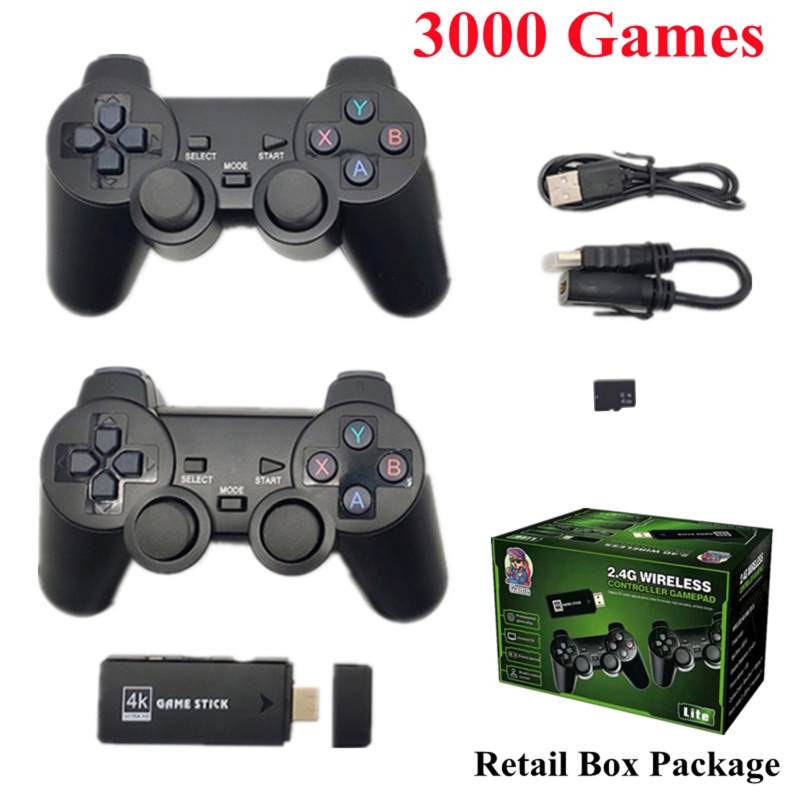 Bộ Tay Cầm Chơi Game Không Dây Tích Hợp 10000 Trò Chơi Cổ Điển Cho PS