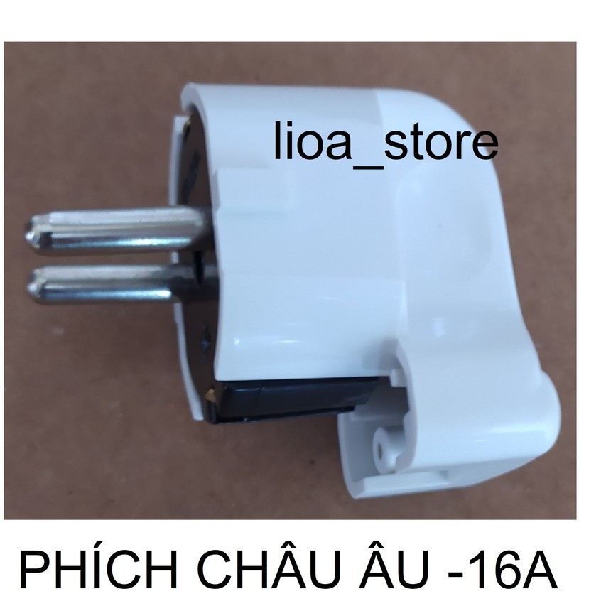 BỘ Ổ CẮM VỚI PHÍCH CHÂU ÂU LiOA  CÓ DÂY TIẾP  ĐẤT - LẮP CHÌM..