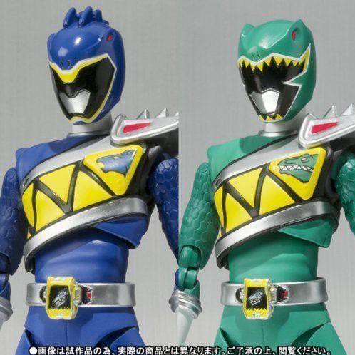 MÔ HÌNH CHÍNH HÃNG SHF ZYUDEN SENTAI KYORYUGER KYO LIU BLUE AND GREEN SET