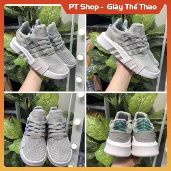 [Freeship+ Hàng Sịn Sò] Giầy EQT Xám Xanh Lá, Giày Sneaker thể thao nam nữ ghi trắng siêu đẹp full phụ kiện