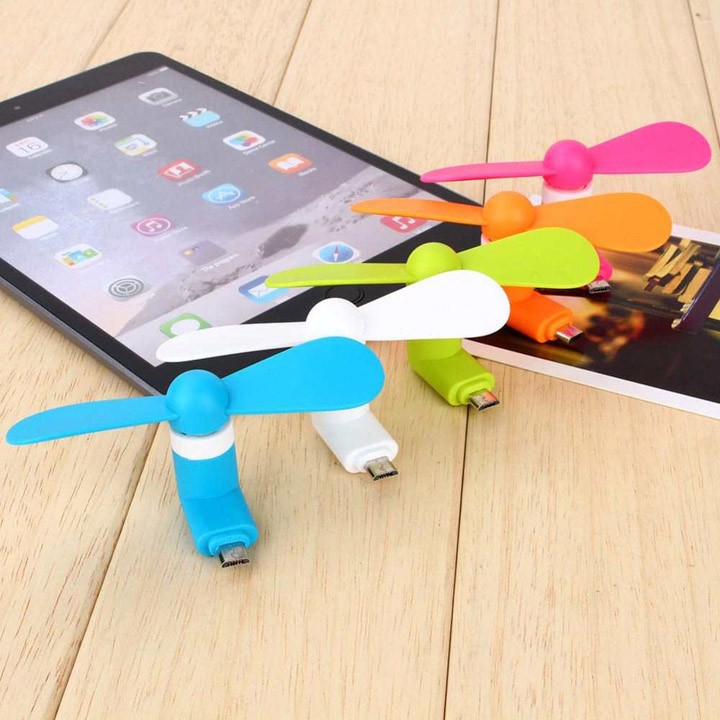 Quạt mini 2 in 1 micro USB+ Lighning dành cho điện thoại