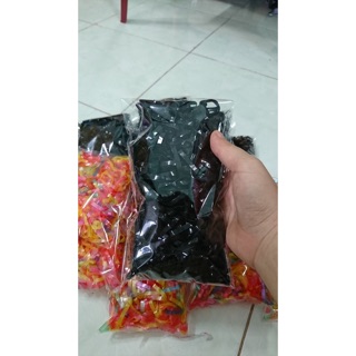 Bịch Thun 100g cột tóc cho bé nhiều màu size trung
