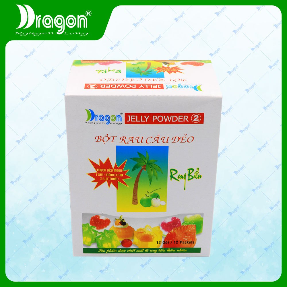 Bột Rau Câu Dẻo DRAGON (11g x 12 gói)