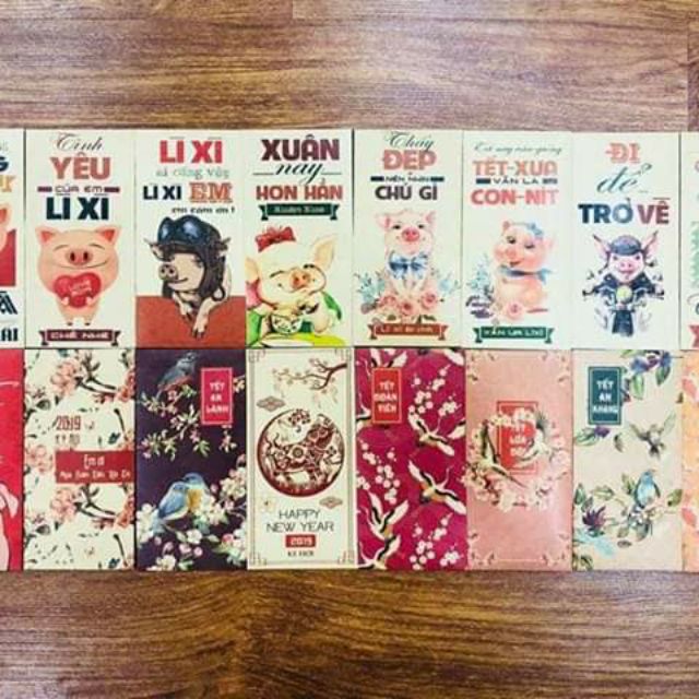 Lì xì tết 2019. Combo 50 bao