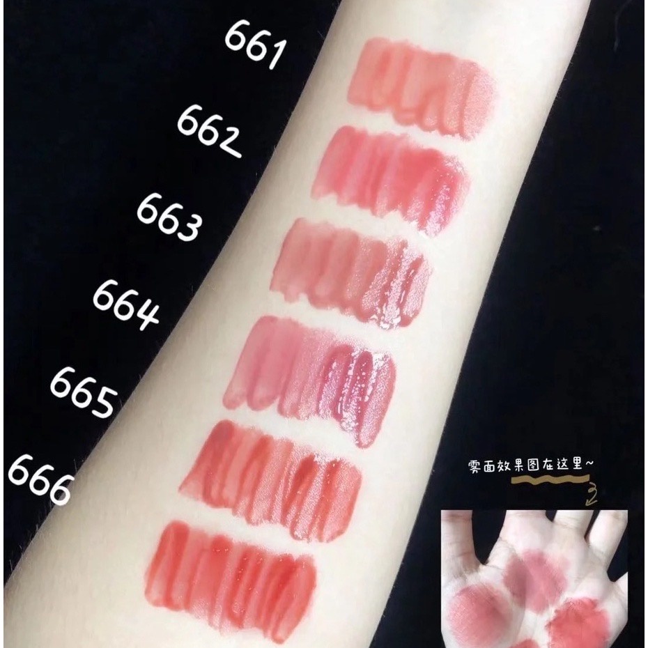 Son kem Toorune Sương mù thủy điện Sáng mới Đầu rau Son bóng Hydro-foggy New Bright Vegatable Head Lip Gloss