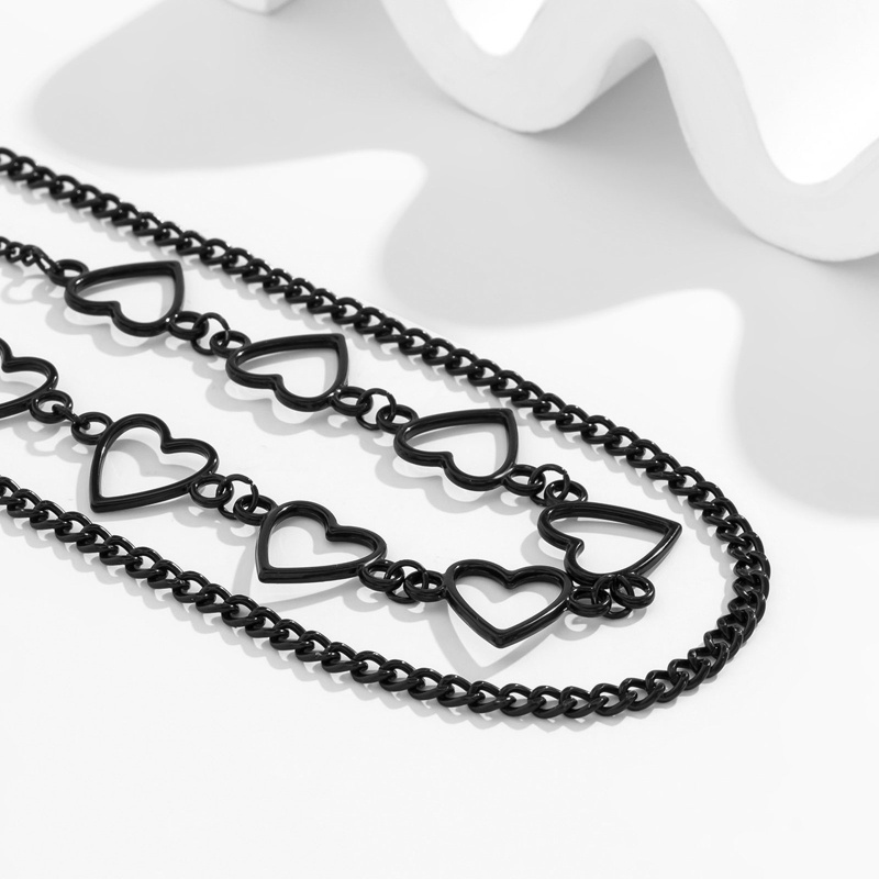 Vòng Cổ Choker Mặt Trái Tim Rỗng Phong Cách Gothic Punk YOUYO