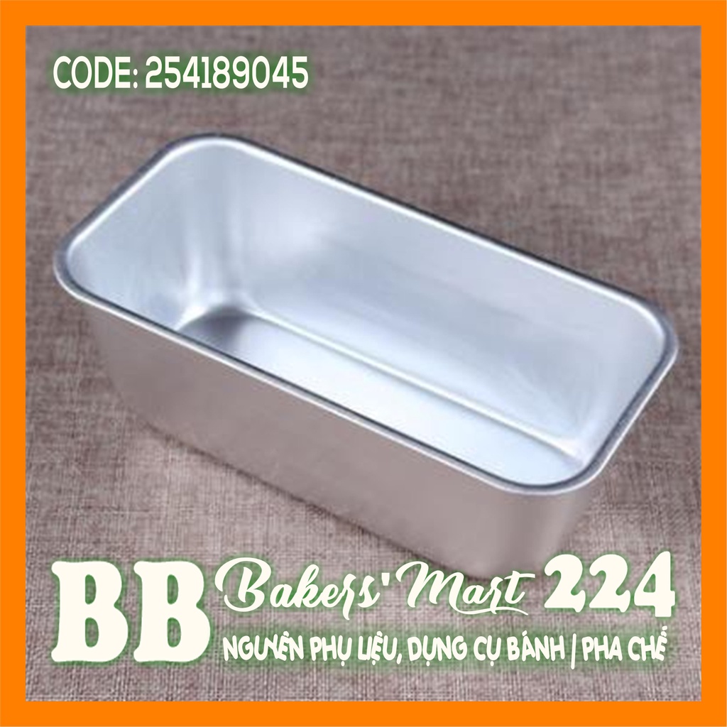 A04 - Khuôn nhôm đúc chữ nhật Bánh Mì - A04 (15.2x8.8x6.8cm) - 1 cái