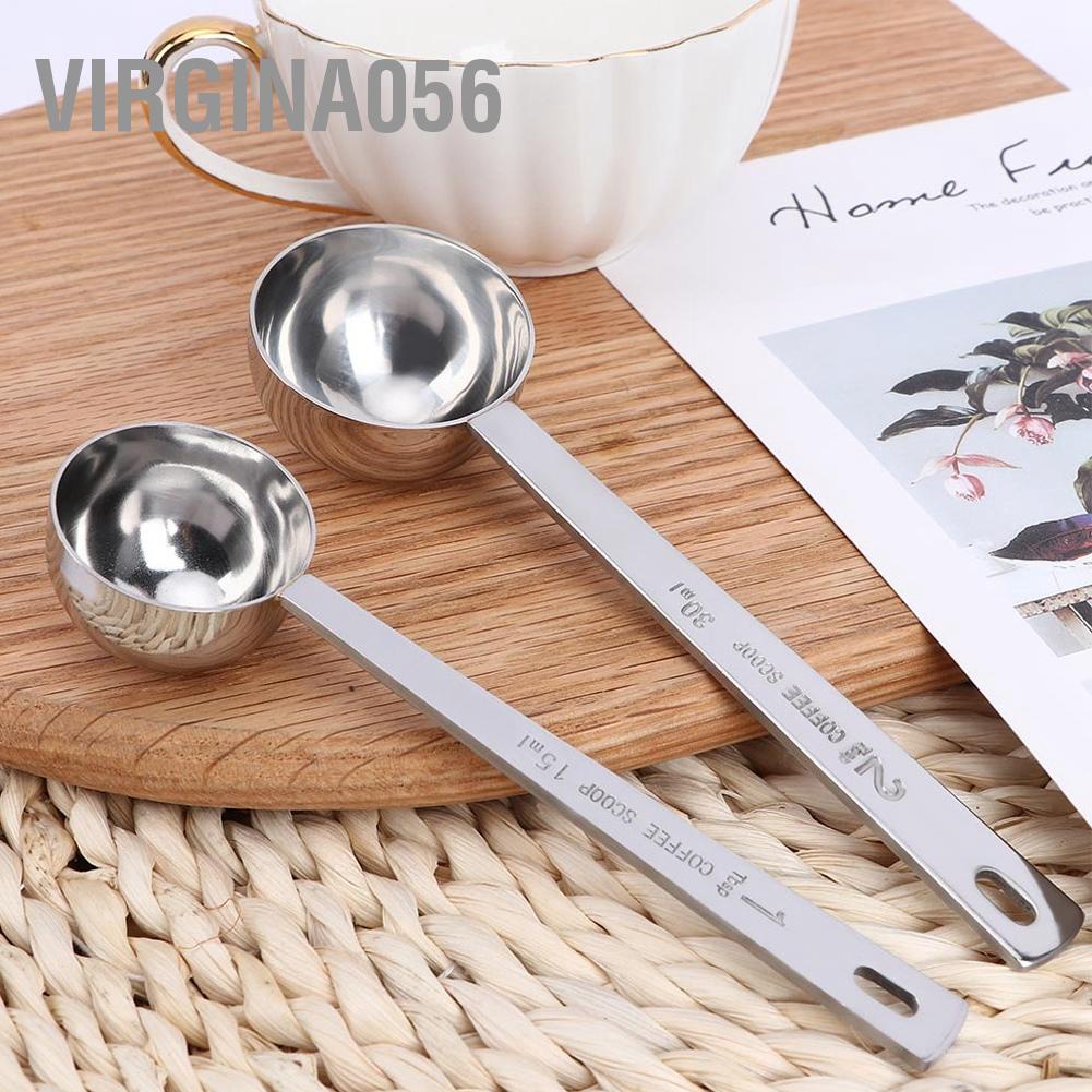 Có thể bán buôn Muỗng đo lường đa năng bằng thép không gỉ dùng cho nhà bếp, quán cà phê, quán cà phê Virgina056 Hàng giao ngay