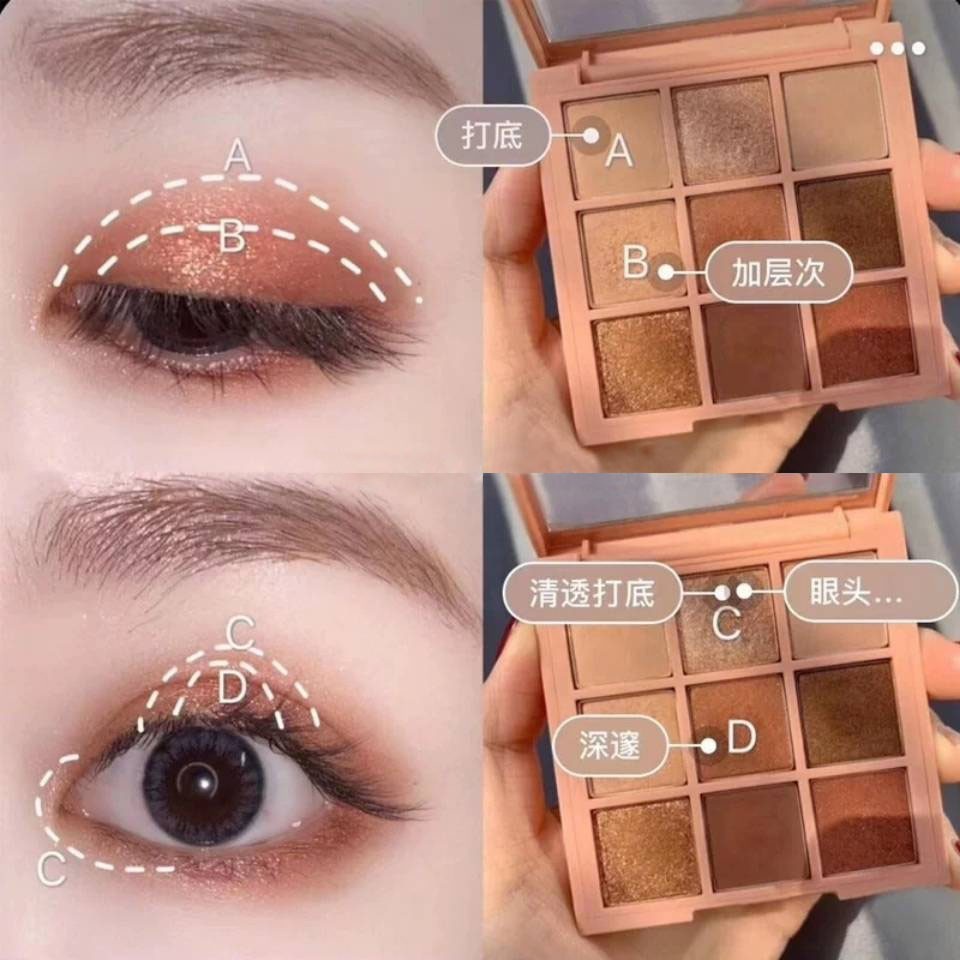 [Hàng mới về] Bảng phấn mắt màu lì ánh ngọc trai thời trang