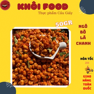 Ngô bò lá chanh túi zip dùng thử giòn tan đậm vị bò