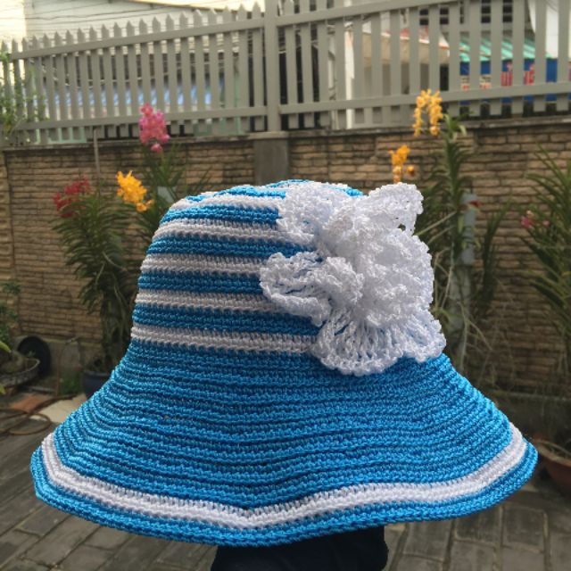 Nón sợi thô handmade