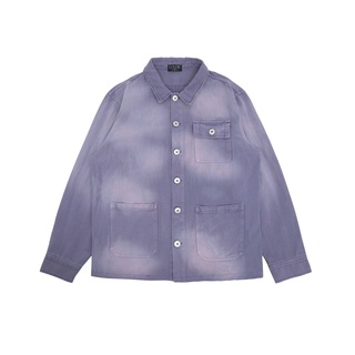 Áo khoác kaki 'GOLDIE PURPLE TIE DYE CHORE' nhuộm tím