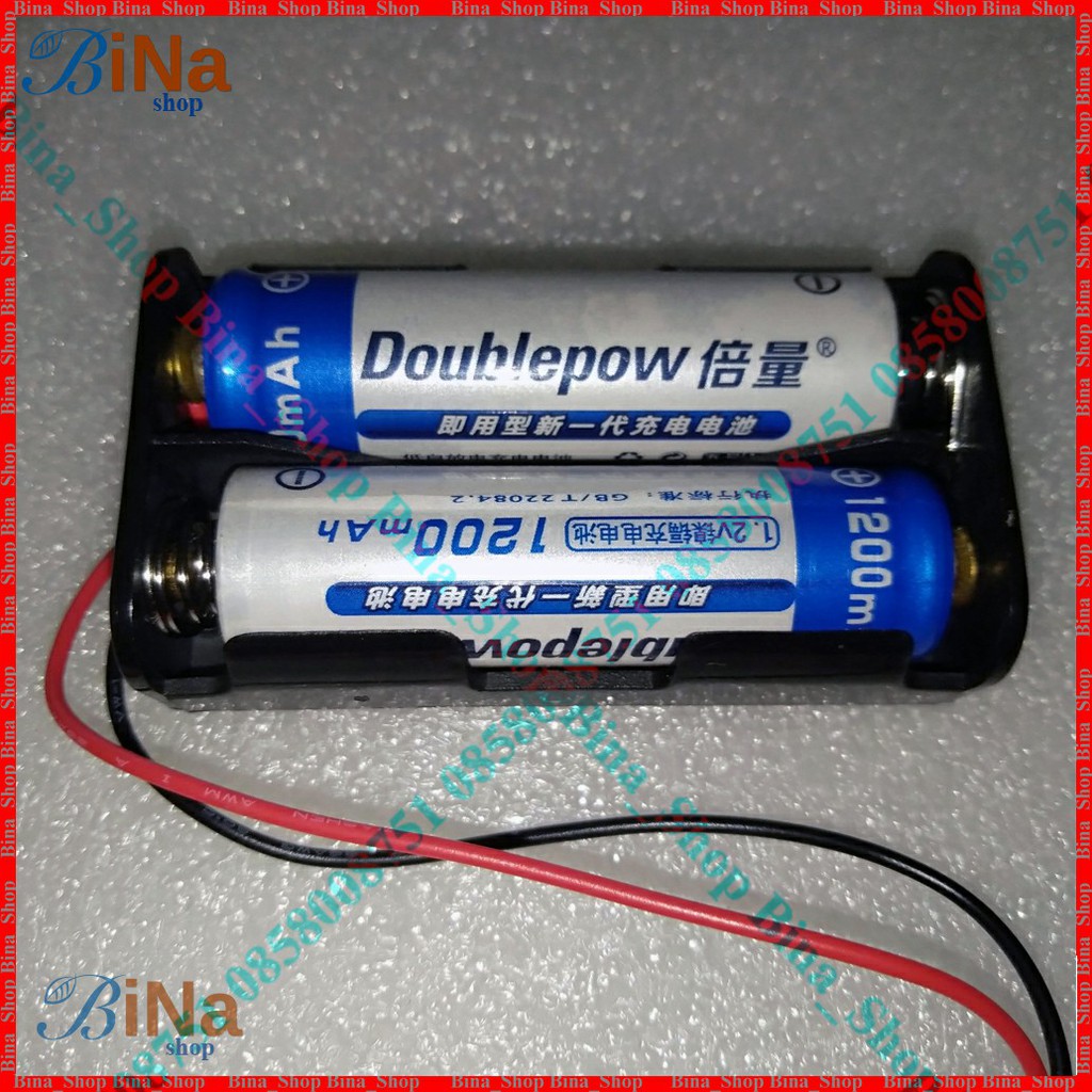 Đế gắn pin AA 1.5v Đế pin AA 1 ngăn/2 ngăn/ 3 ngăn có dây