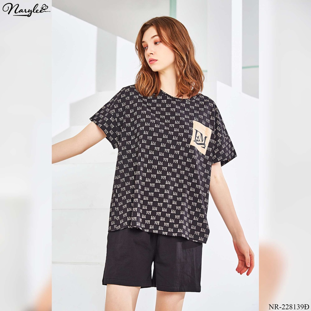 Đồ bộ mặc nhà nữ cao cấp Narylee áo cộc quần đùi chất cotton nhập khẩu mềm mịn chống tia UV kháng khuẩn mã NR - 228139
