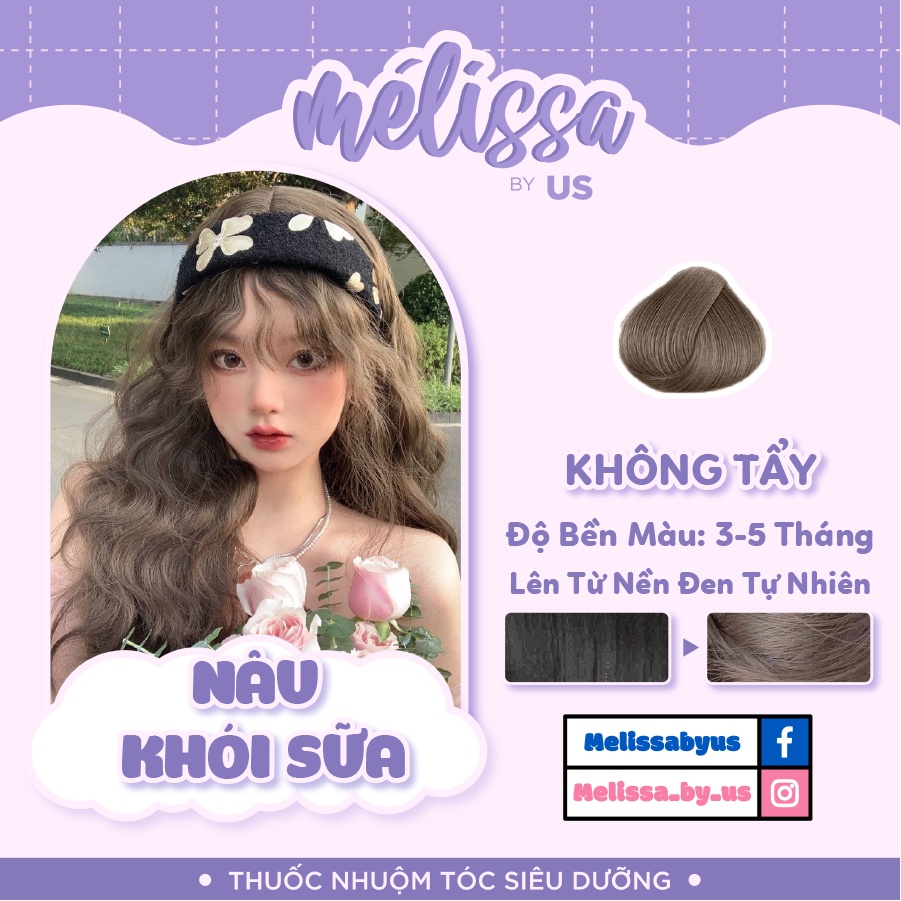 ẢNH THẬT KHÁCH FEEDBACK TỪ NỀN ĐEN  Thuốc nhuộm tóc SIÊU DƯỠNG MÉLISSA