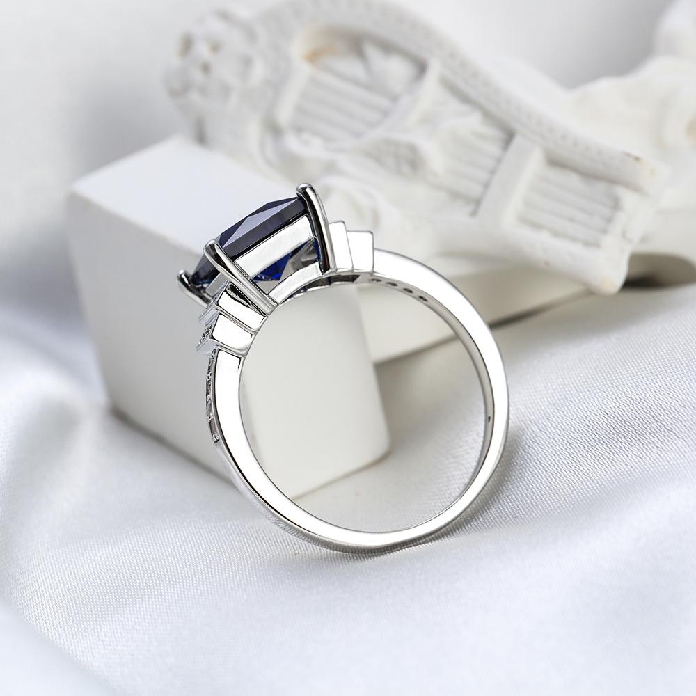 Nhẫn Mạ Bạc Đơn Giản Size 6-10 Thời Trang