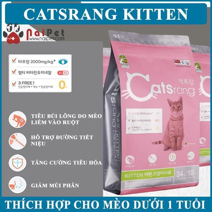 Thức ăn hạt cho mèo con Catsrang Kitten 1.5Kg