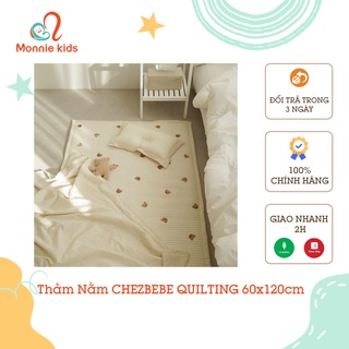 Thảm Nằm CHEZBEBE QUILTING 60x120cm Thêu Gấu Hàn Quốc