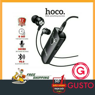 Tai nghe bluetooth hoco e52 v5.0 có kẹp cài áo - bảo hành chính hãng