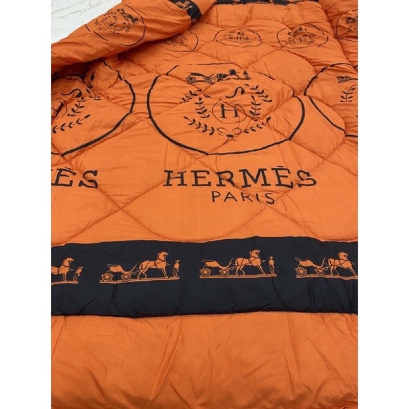 [Tách lẻ] Set Chăn Phao 5 Món_PollyCotton_Thương hiệu Dio_Lv_Chanl_Givench_Herm_Gucc_Burberr_Rom