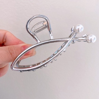 Ngoạm kẹp tóc hình cá kim loại sang trọng NC3