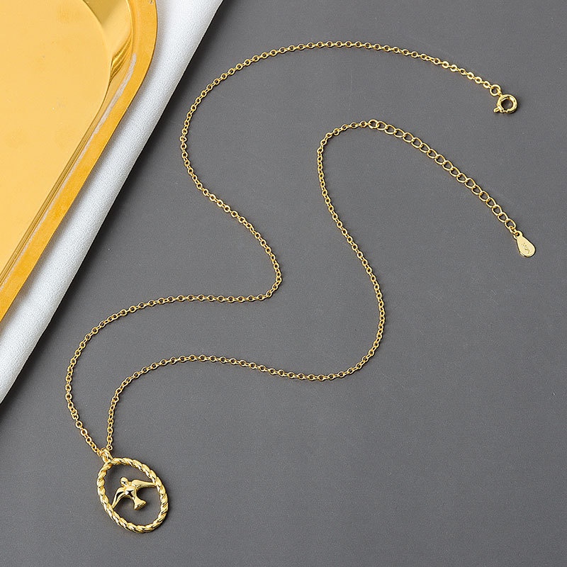 Vòng cổ Mặt Hình Chim Én Phong Cách Retro Thời Trang Cho Nữ