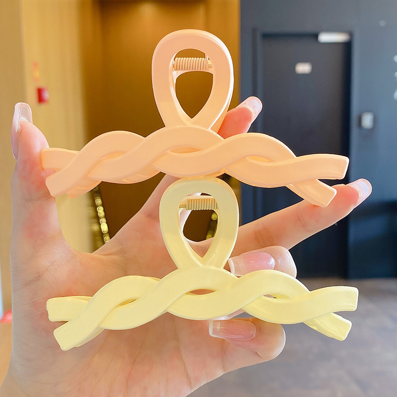 Kẹp tóc kiểu hàm cá mập tùy chọn màu sắc phong cách Hàn Quốc