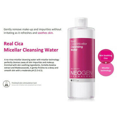 NEOGEN (Hàng Mới Về) Nước Tẩy Trang Dermalogy Real Cica Micellar 400ml / [NEOGEN] DERMALOGY Real Cica Micellar Cleansing Water 400ml