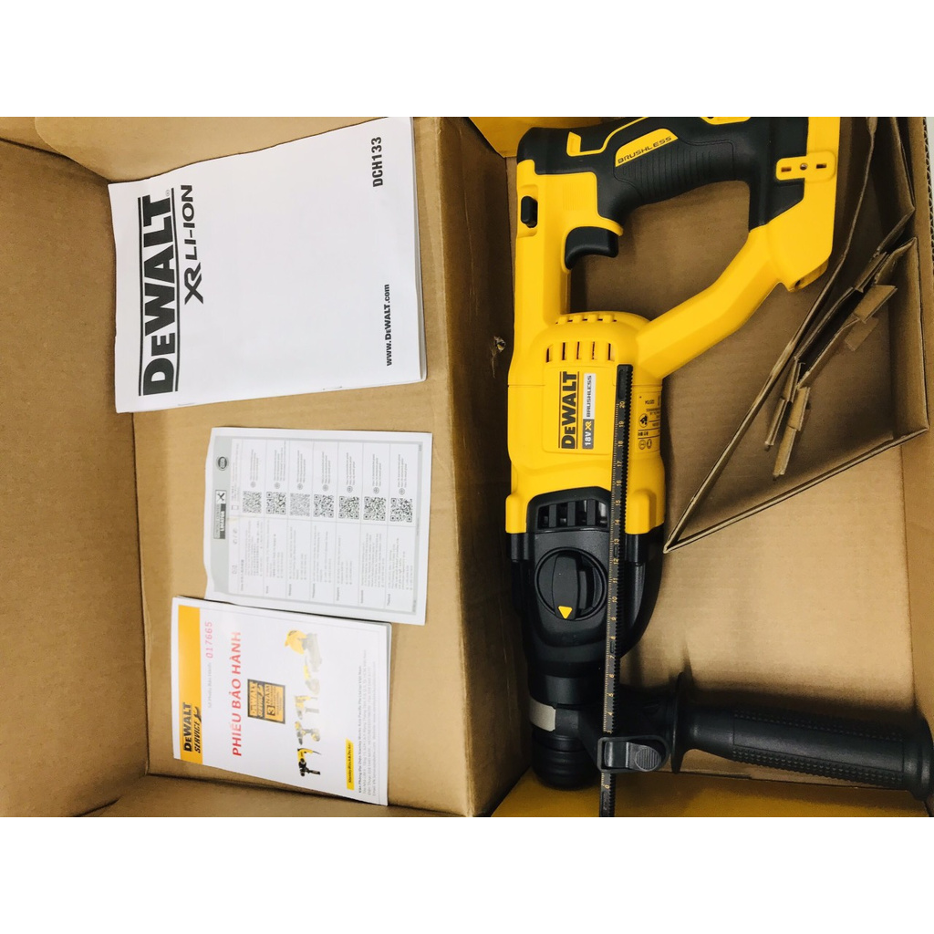 Thân Máy khoan bê tông pin DeWALT 18V DCH133  - Hàng chính hãng
