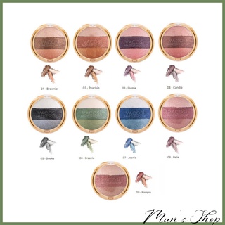 Phấn mắt phối 3 màu Vacosi Eyeshadow 5g hộp tròn Trio VP06