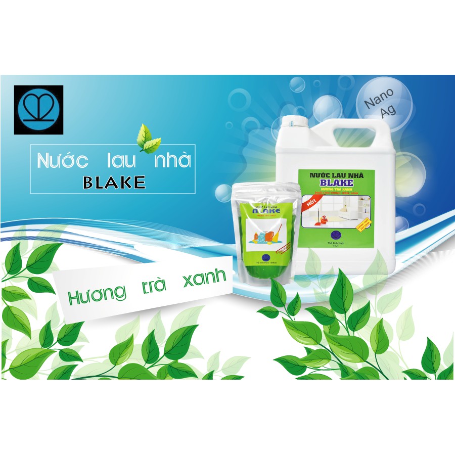 [Nhập HC1712 giảm 10%]Nước lau sàn đuổi côn trùng, khử khuẩn 99%, không sử dụng chất bảo quản - BLAKE (can 2L)