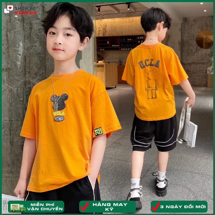 Set đồ bé trai 15-45kg, đồ bộ bé trai 4-15 tuổi mẫu ulca phong cách cá tính,vải mềm thấm hút mồ hôi cho bé vui chơi