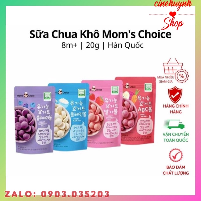 💦💦MOM CHOICE - SỮA CHUA KHÔ SẤY LẠNH ĂN DẶM HÀN💦💦