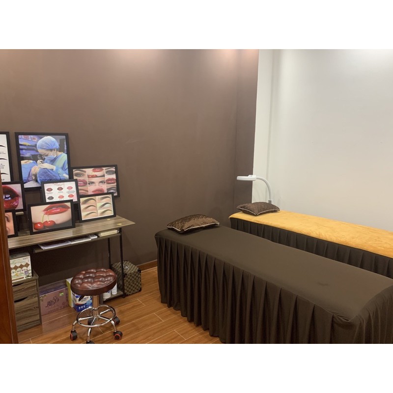 GA/DRAP THUN CHO SPA, TIỆM NAIL MI, TMV hàng may xếp ly dày đẹp