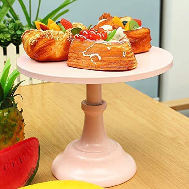Đế tròn bằng kim loại trưng bày món tráng miệng/bánh kem cho tiệc cưới/sinh nhật