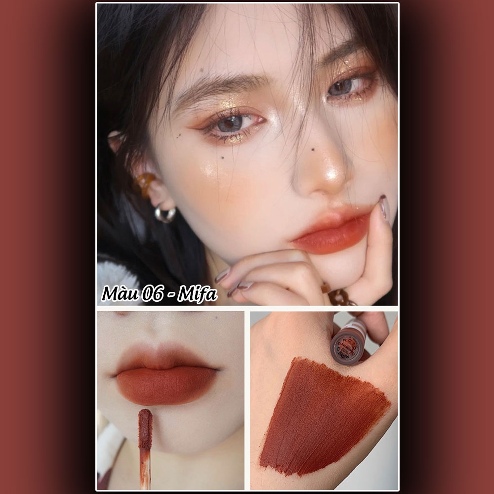 Son kem lì Caro, son nội địa trung Roto Phantom mềm mịn như nhung bảng màu hot trend Mifa