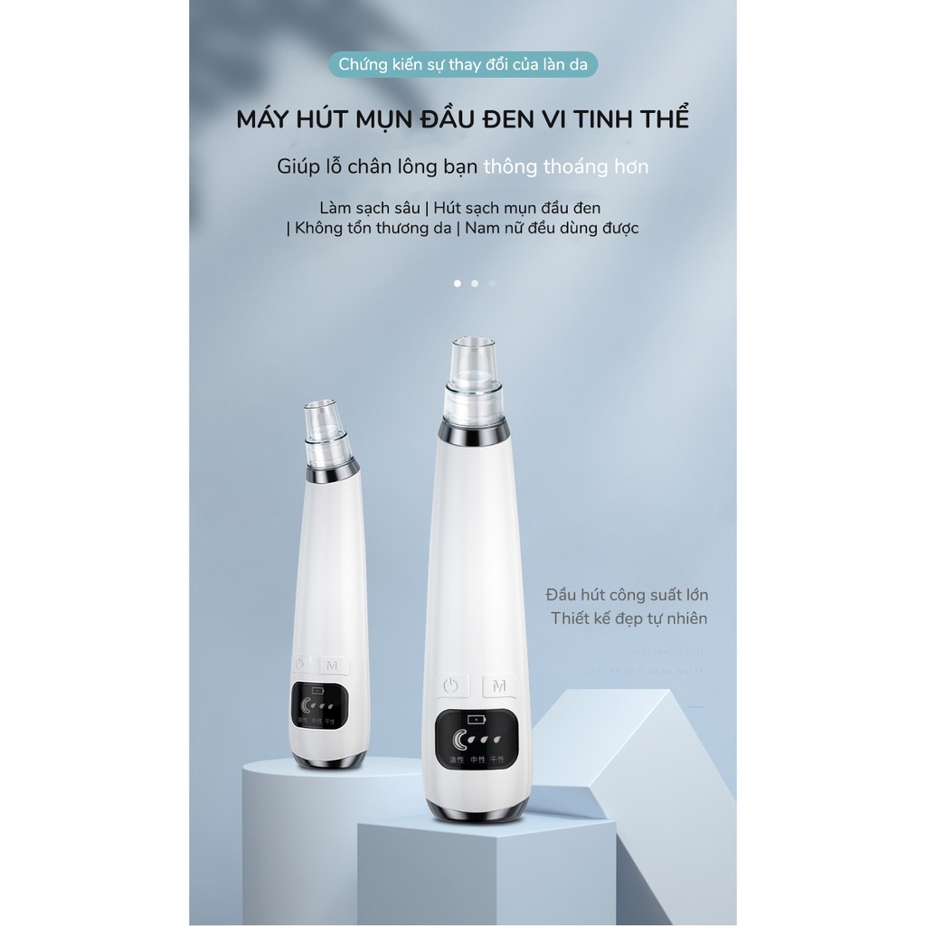 Máy hút mụn đầu đen vi tinh thể, se khít lỗ chân lông AINI COLLECTION - Hàng chính hãng Aini Việt Nam