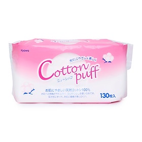 Bông Tẩy Trang Cotton Nhật Bản Puff 130 Miếng Japmall
