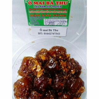Ô mai mận khía xào gừng