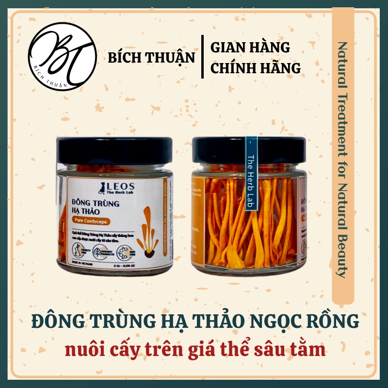 Đông Trùng Hạ Thảo Ngọc Rồng (Sấy Thăng Hoa Cao Cấp) tốt cho sức khỏe tim mạch, thận - By LEOS - The Herb Lab