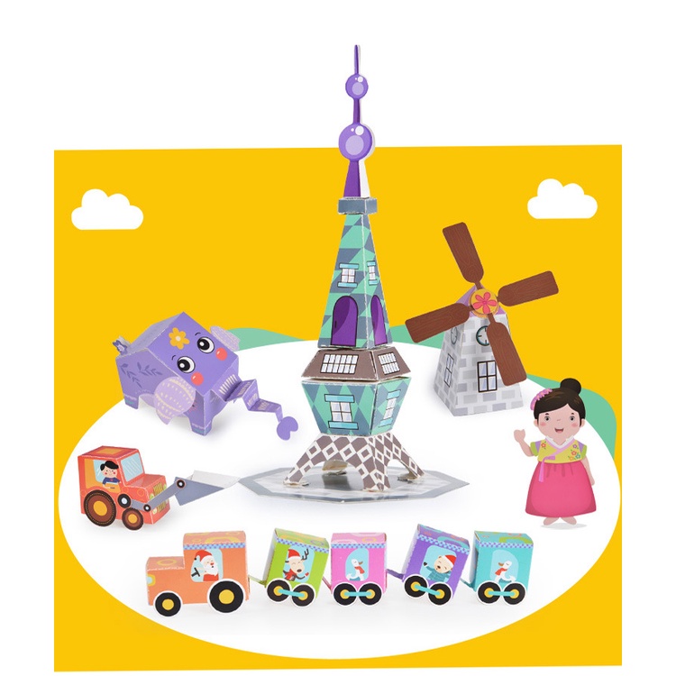 Đồ chơi gấp giấy 3D dành cho bé rèn luyện tư duy sự khéo léo