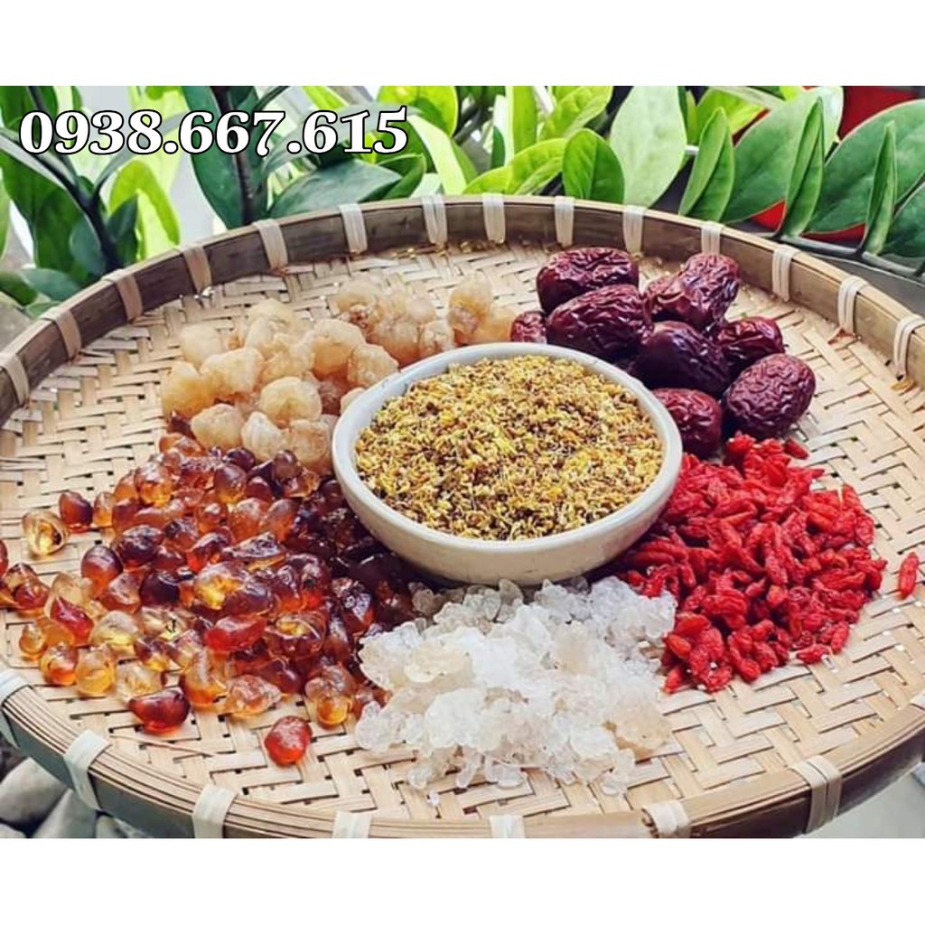 COMBO Tuyết Yến Nhựa Đào Bồ Mễ Long Nhãn Hồng Táo