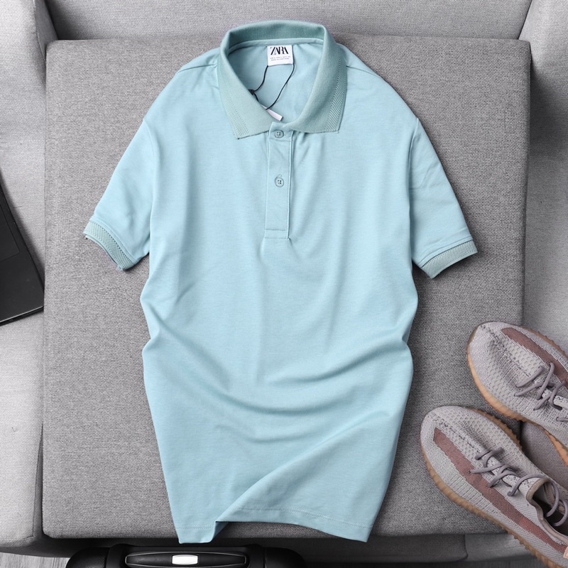 Áo thun polo ZR ngắn tay nhiều màu thun cao cấp thấm hút tốt